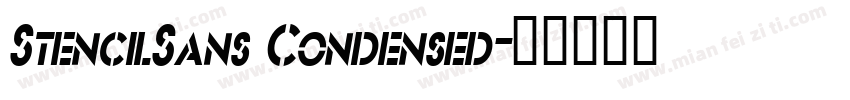 StencilSans Condensed字体转换